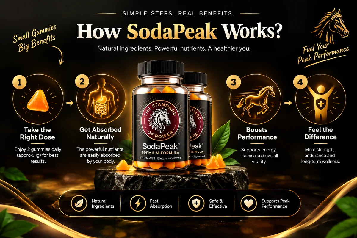 SodaPeak usage steps: take the right dose, absorption, performance support and daily wellbeing